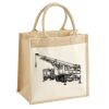 Cotton Pocket Jute Midi Tote Thumbnail