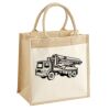 Cotton Pocket Jute Midi Tote Thumbnail