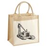 Cotton Pocket Jute Midi Tote Thumbnail