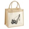 Cotton Pocket Jute Midi Tote Thumbnail
