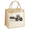 Cotton Pocket Jute Midi Tote Thumbnail