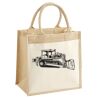 Cotton Pocket Jute Midi Tote Thumbnail