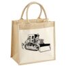 Cotton Pocket Jute Midi Tote Thumbnail