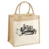 Cotton Pocket Jute Midi Tote Thumbnail