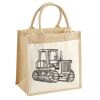 Cotton Pocket Jute Midi Tote Thumbnail