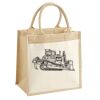 Cotton Pocket Jute Midi Tote Thumbnail