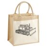 Cotton Pocket Jute Midi Tote Thumbnail