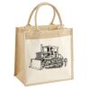 Cotton Pocket Jute Midi Tote Thumbnail
