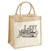 Cotton Pocket Jute Midi Tote Thumbnail