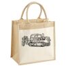 Cotton Pocket Jute Midi Tote Thumbnail