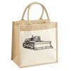 Cotton Pocket Jute Midi Tote Thumbnail