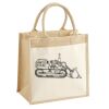 Cotton Pocket Jute Midi Tote Thumbnail
