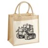 Cotton Pocket Jute Midi Tote Thumbnail