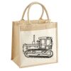 Cotton Pocket Jute Midi Tote Thumbnail