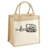 Cotton Pocket Jute Midi Tote Thumbnail