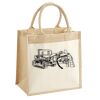 Cotton Pocket Jute Midi Tote Thumbnail