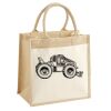 Cotton Pocket Jute Midi Tote Thumbnail