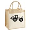Cotton Pocket Jute Midi Tote Thumbnail