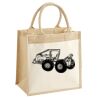 Cotton Pocket Jute Midi Tote Thumbnail