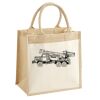Cotton Pocket Jute Midi Tote Thumbnail