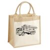 Cotton Pocket Jute Midi Tote Thumbnail