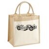 Cotton Pocket Jute Midi Tote Thumbnail