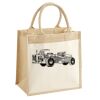 Cotton Pocket Jute Midi Tote Thumbnail
