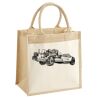 Cotton Pocket Jute Midi Tote Thumbnail