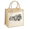 Cotton Pocket Jute Midi Tote Thumbnail