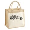 Cotton Pocket Jute Midi Tote Thumbnail