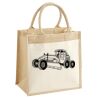 Cotton Pocket Jute Midi Tote Thumbnail