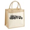 Cotton Pocket Jute Midi Tote Thumbnail