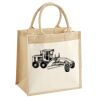 Cotton Pocket Jute Midi Tote Thumbnail