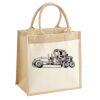 Cotton Pocket Jute Midi Tote Thumbnail