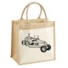 Cotton Pocket Jute Midi Tote Thumbnail