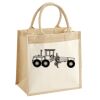 Cotton Pocket Jute Midi Tote Thumbnail