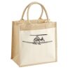 Cotton Pocket Jute Midi Tote Thumbnail
