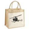 Cotton Pocket Jute Midi Tote Thumbnail