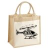 Cotton Pocket Jute Midi Tote Thumbnail