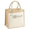 Cotton Pocket Jute Midi Tote Thumbnail