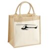 Cotton Pocket Jute Midi Tote Thumbnail