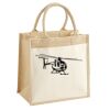 Cotton Pocket Jute Midi Tote Thumbnail