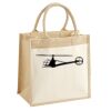 Cotton Pocket Jute Midi Tote Thumbnail