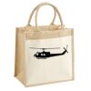 Cotton Pocket Jute Midi Tote Thumbnail
