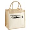 Cotton Pocket Jute Midi Tote Thumbnail