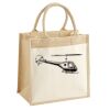 Cotton Pocket Jute Midi Tote Thumbnail