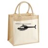 Cotton Pocket Jute Midi Tote Thumbnail
