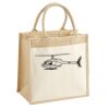 Cotton Pocket Jute Midi Tote Thumbnail