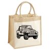 Cotton Pocket Jute Midi Tote Thumbnail
