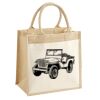 Cotton Pocket Jute Midi Tote Thumbnail